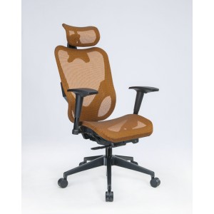 Executive Mesh Office Chairs | Y Back Frame Orange Mesh